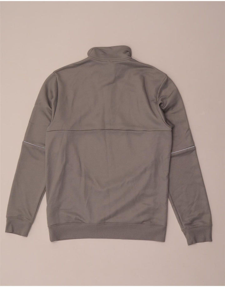 ADIDAS Mens Aeroready Zip Neck Sweatshirt Jumper Medium Grey Polyester