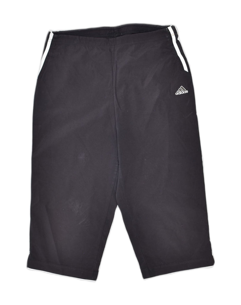 ADIDAS Womens Sport Shorts UK 12 Medium Black | Vintage | Thrift | Second-Hand | Used Clothing | Messina Hembry 