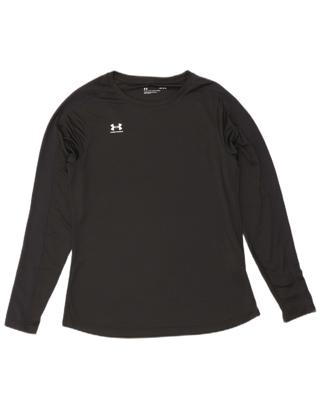 Under Armour Mens Top Long Sleeve Large Black Polyester