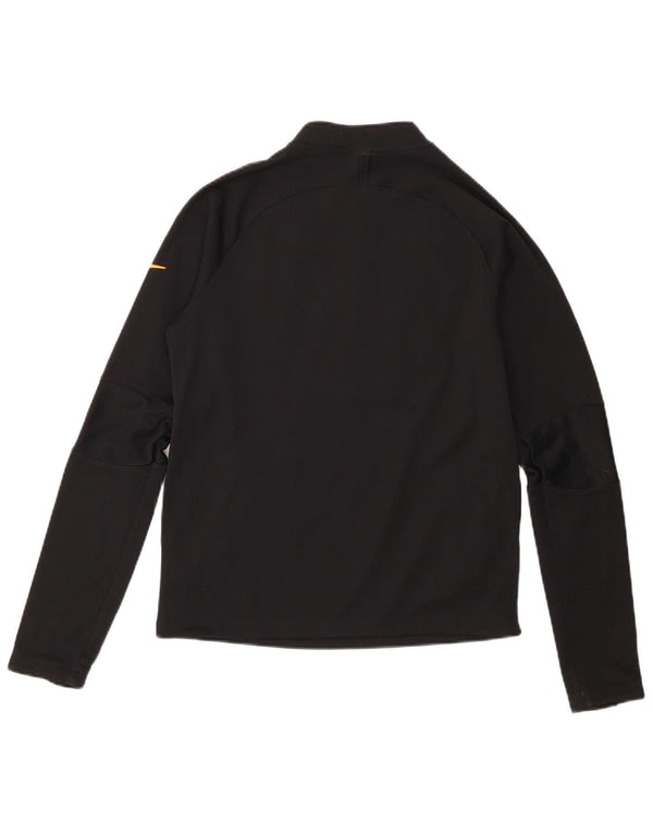 Nike Boys Therma-Fit Zip Neck Sweatshirt Jumper 13-14 Years XL Black