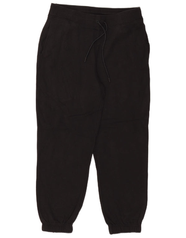 Marks & Spencer Womens Tracksuit Trousers Joggers UK 14 Large Black Cotton