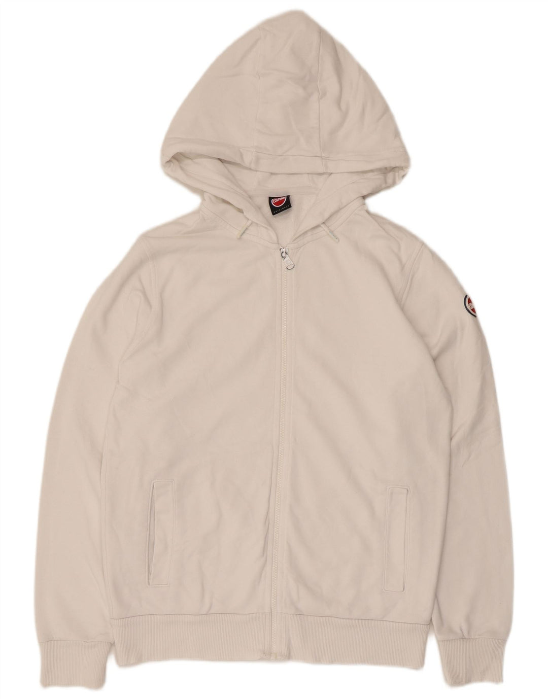 Colmar Mens Zip Hoodie Sweater Large White