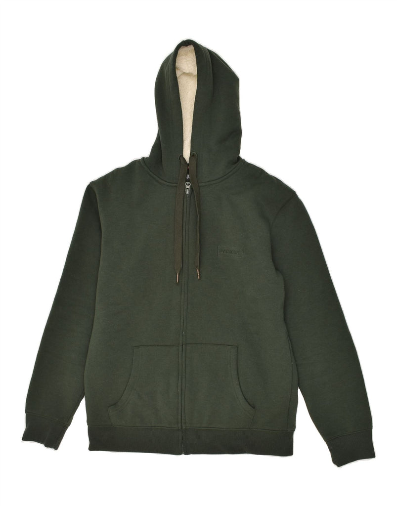 CARRERA Mens Graphic Sherpa Zip Hoodie Sweater Small Green Cotton | Vintage Carrera | Thrift | Second-Hand Carrera | Used Clothing | Messina Hembry 