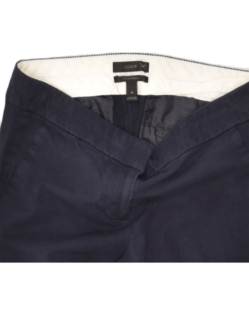 J. CREW Womens Campbell Straight Chino Trousers US 4 Small W30 L24 Navy Blue | Vintage J. Crew | Thrift | Second-Hand J. Crew | Used Clothing | Messina Hembry 