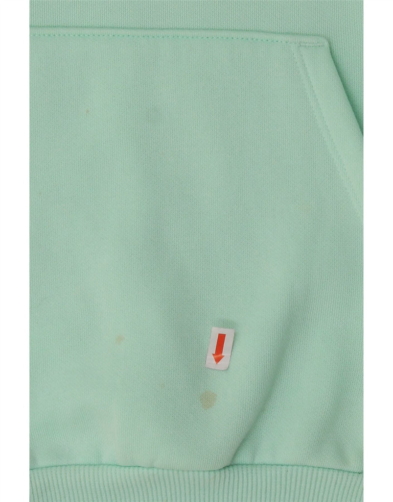 PUMA Womens Graphic Hoodie Jumper UK 14 Medium Green Cotton Vintage Puma and Second-Hand Puma from Messina Hembry 