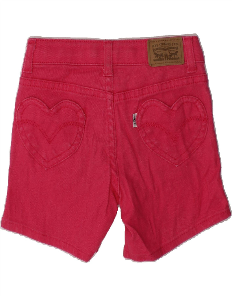 LEVI'S Girls Denim Shorts 4-5 Years W20 Pink Ramie | Vintage Levi's | Thrift | Second-Hand Levi's | Used Clothing | Messina Hembry 