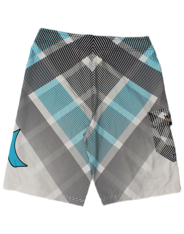 Hurley Mens Graphic Swimming Shorts Medium Multicoloured Geometric