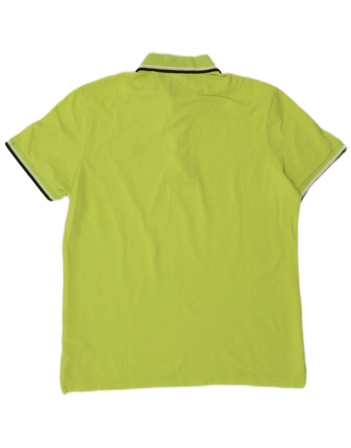 Diadora Mens Polo Shirt Large Green Cotton