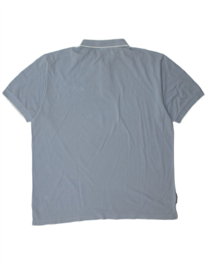 REEBOK Mens Polo Shirt XL Blue Cotton