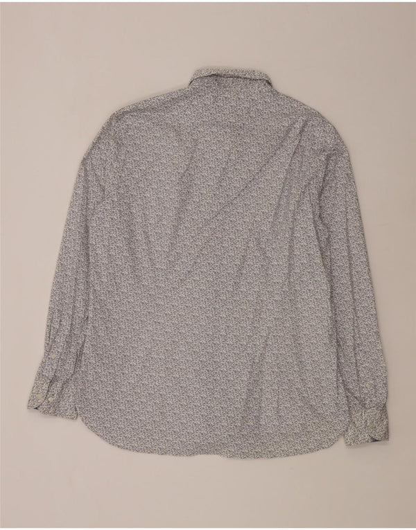 Tommy Hilfiger Mens Slim Fit Shirt 2XL Blue Floral Cotton