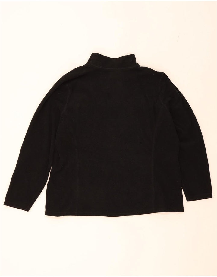 EDDIE BAUER Womens Fleece Jacket UK 20 2XL Black Polyester Vintage Eddie Bauer and Second-Hand Eddie Bauer from Messina Hembry 
