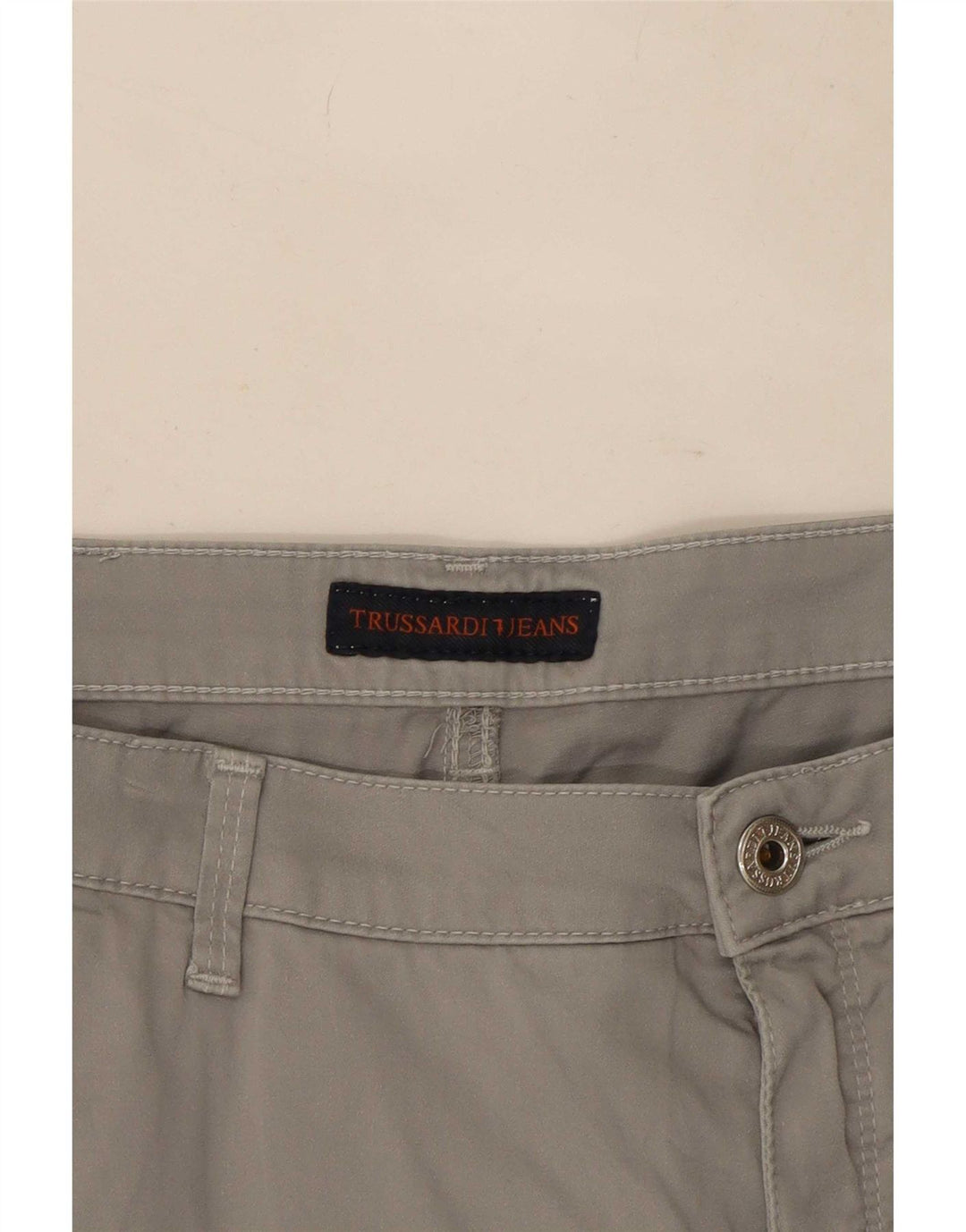 Trussardi Womens Cropped Trousers W34 L24 Grey