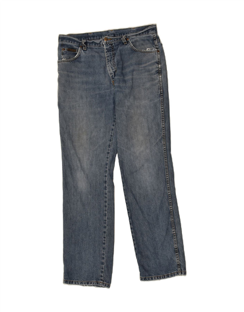 WRANGLER Mens Straight Jeans W32 L32  Blue | Vintage Wrangler | Thrift | Second-Hand Wrangler | Used Clothing | Messina Hembry 