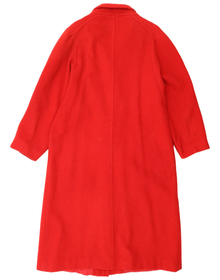 VINTAGE Womens Overcoat UK 16 Large Red