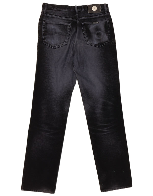Trussardi Mens Straight Jeans W30 L32 Navy Blue Cotton