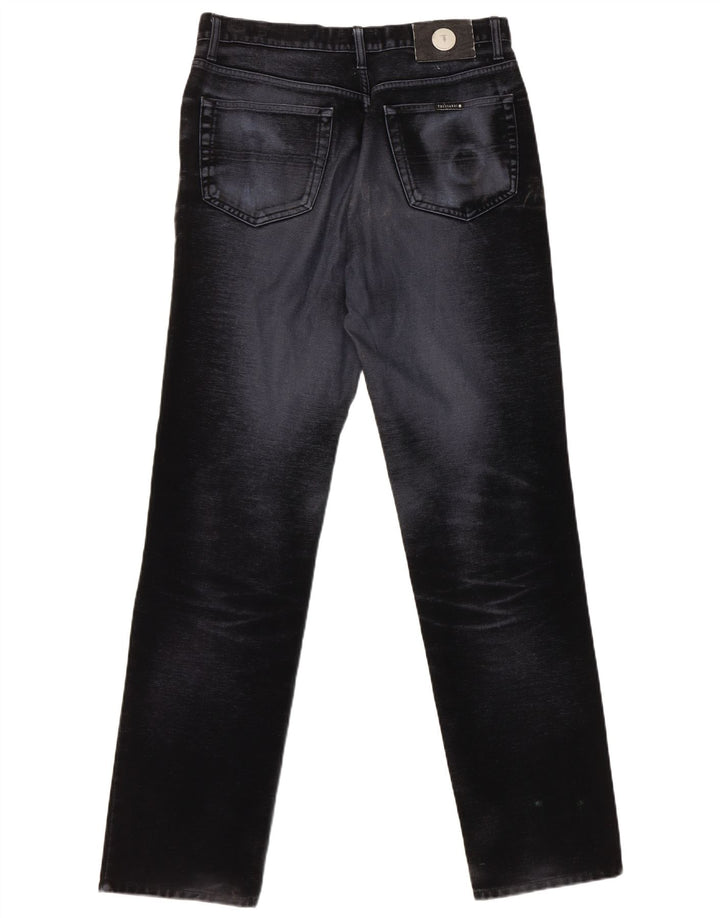 Trussardi Mens Straight Jeans W30 L32 Navy Blue Cotton