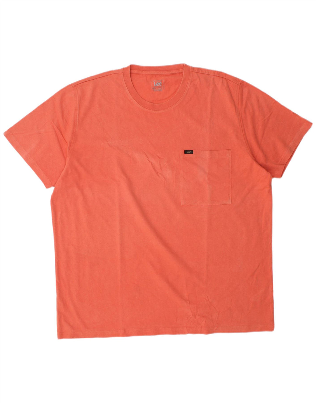 Lee Mens Regular Fit T-Shirt Top 2XL Orange Cotton