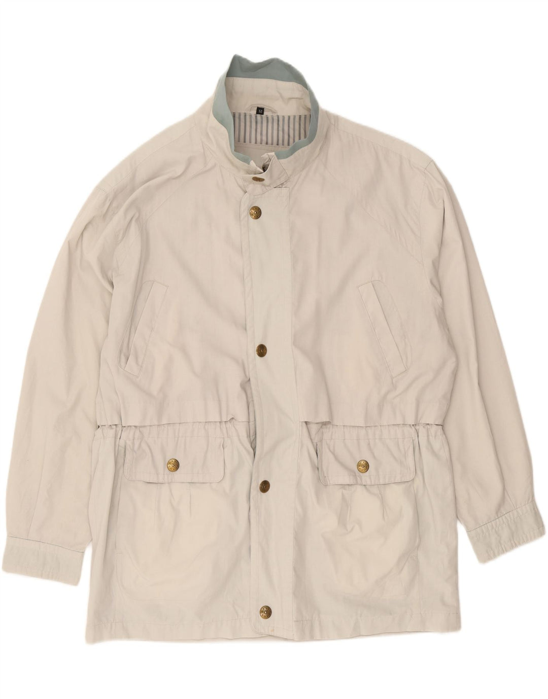 C & A Mens Utility Jacket IT 52 XL White Polyester