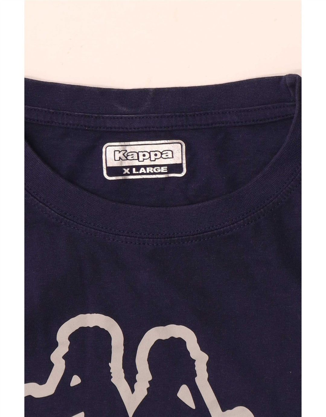 Kappa Mens Graphic T-Shirt Top XL Navy Blue