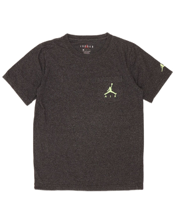 Jordan Boys T-Shirt Top 12-13 Years Large Grey Flecked