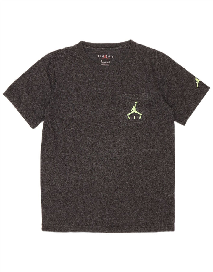 Jordan Boys T-Shirt Top 12-13 Years Large Grey Flecked