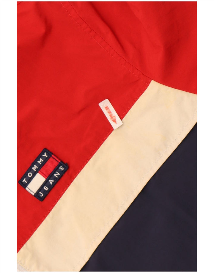Tommy Hilfiger Mens Rain Jacket UK 38 Medium Multicoloured Colourblock