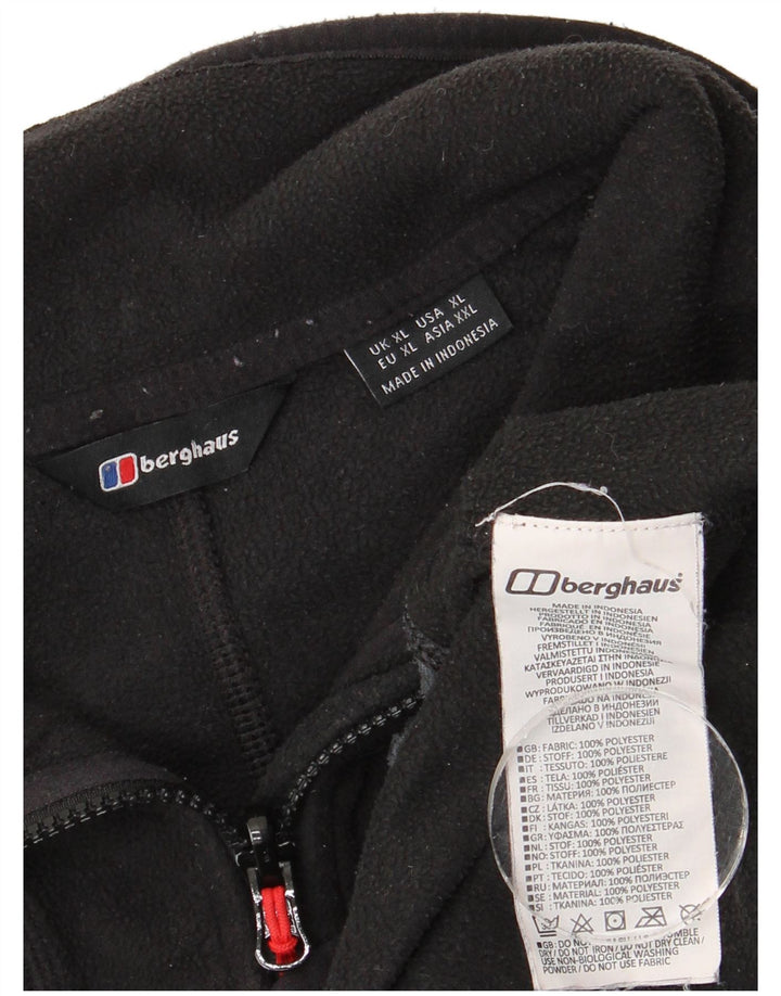 Berghaus Mens Fleece Jacket UK 42 XL Black Colourblock Polyester