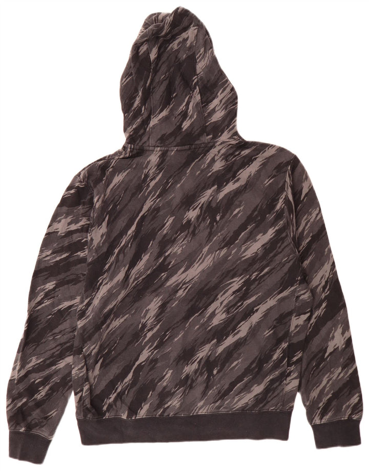 Nike Mens Hoodie Jumper Medium Grey Camouflage Cotton