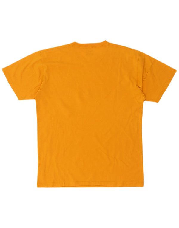 Vans Mens Classic Fit Graphic T-Shirt Top Medium Yellow Cotton