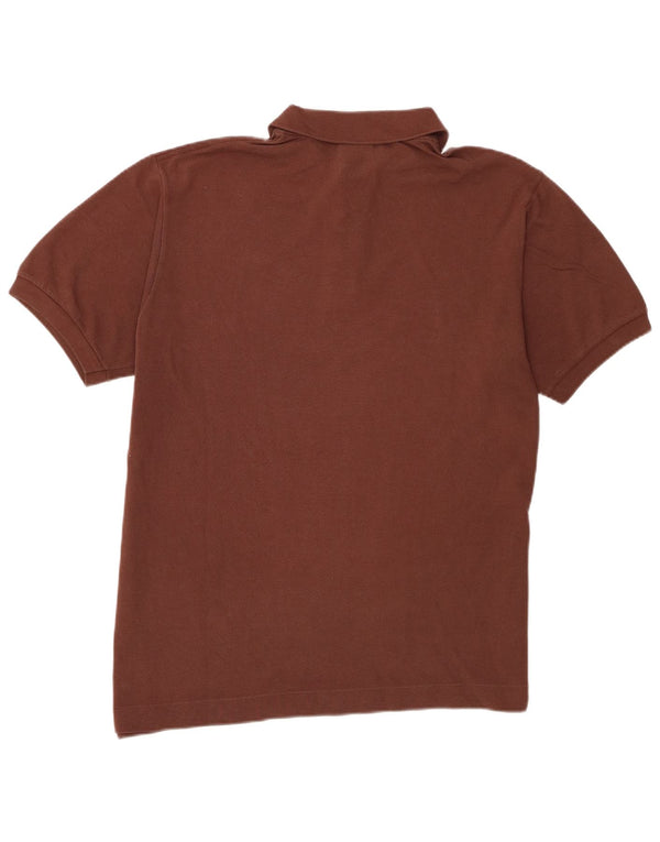 Lacoste Mens Polo Shirt Size 5 Large Brown Cotton