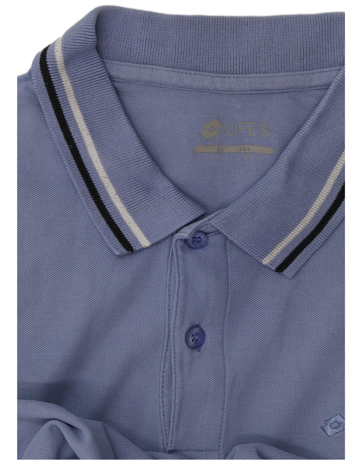 Lotto Mens Polo Shirt Large Blue