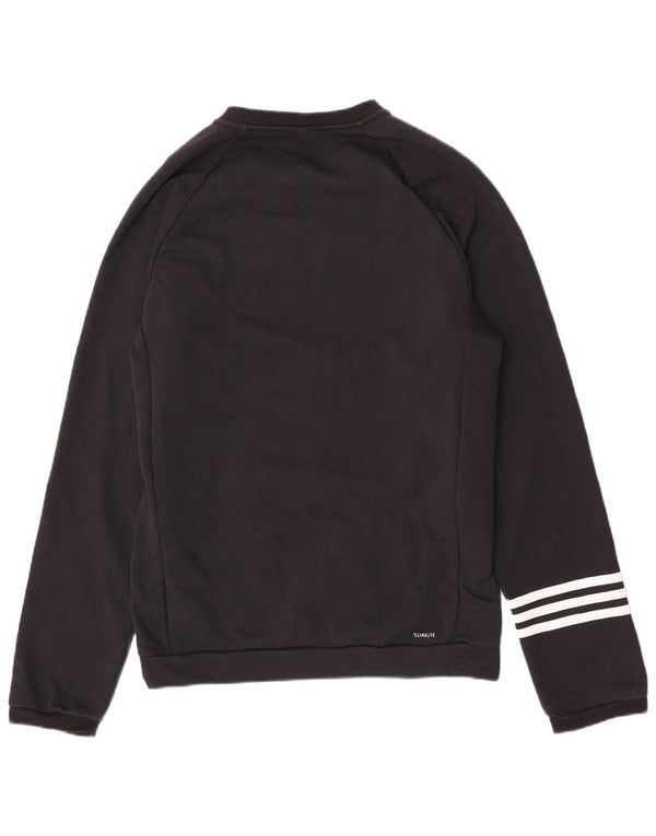 Adidas Mens Regular Fit Sweatshirt Jumper Medium Black Cotton