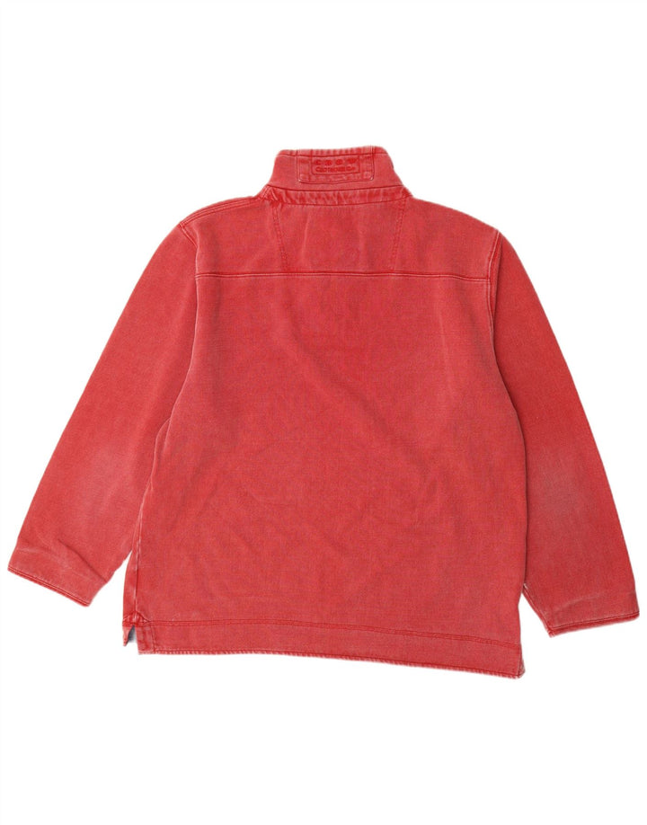 Crew Clothing Mens Zip Neck Sweatshirt Jumper 2XL Red Cotton