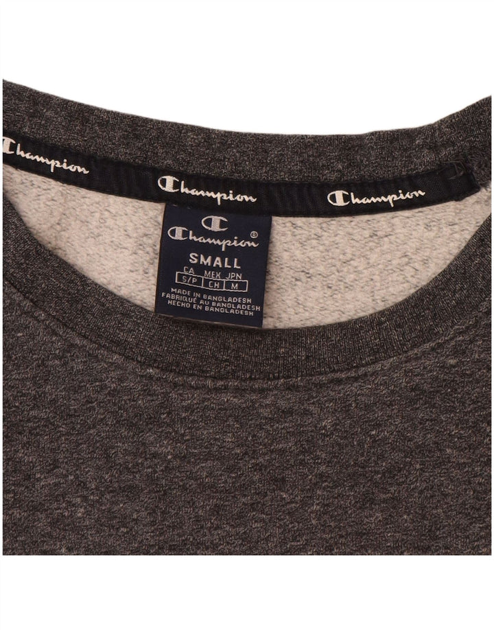 Champion Mens Sweatshirt Jumper Small Grey Flecked Cotton