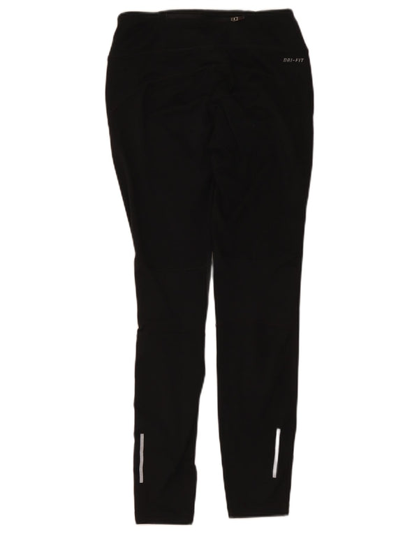 Nike Womens Dri Fit Leggings UK 6 XS Black Polyester