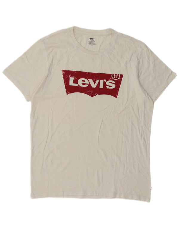Levi's Mens Graphic T-Shirt Top Large White