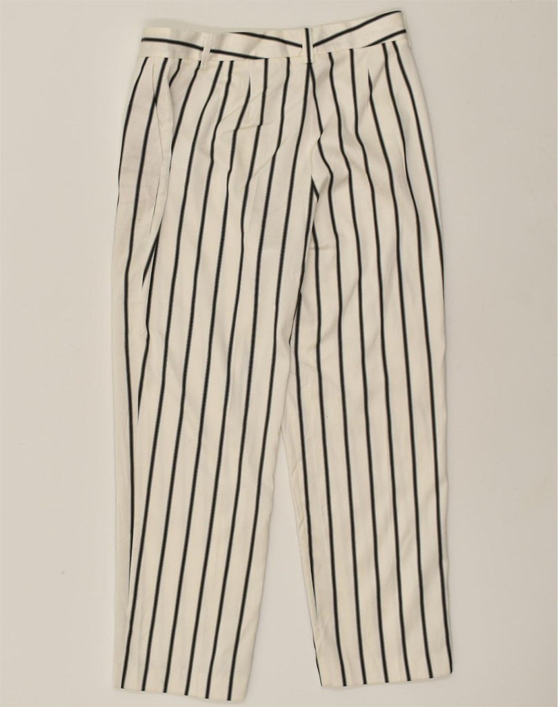 MASSIMO DUTTI Womens Tapered Chino Trousers EU 42 Large W32 L28  Off White | Vintage Massimo Dutti | Thrift | Second-Hand Massimo Dutti | Used Clothing | Messina Hembry 