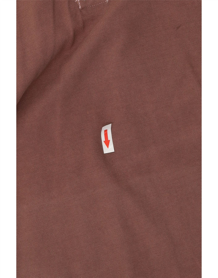 Puma Mens Polo Shirt Large Brown Cotton