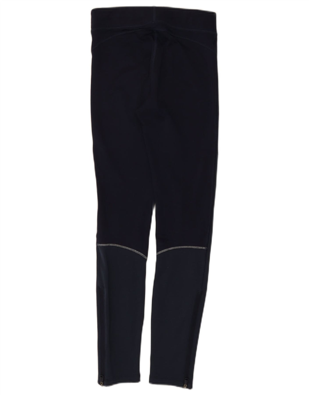 Under Armour Womens Leggings UK 4 XS  Navy Blue Colourblock Polyester