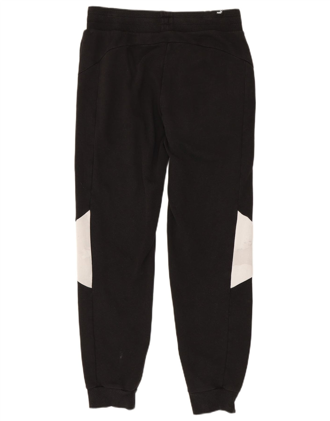 Puma Mens Tracksuit Trousers Joggers Medium Black Colourblock Cotton