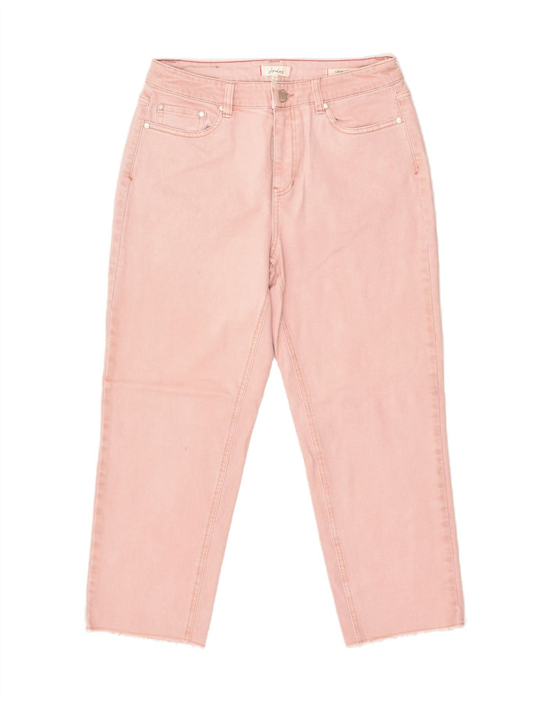 JOULES Womens Crop Tapered Jeans UK 12 Medium W28 L24 Pink | Vintage Joules | Thrift | Second-Hand Joules | Used Clothing | Messina Hembry 