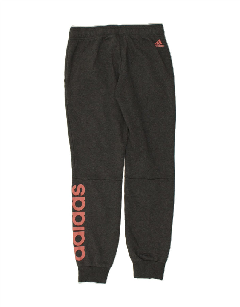 ADIDAS Boys Graphic Tracksuit Trousers Joggers 8-9 Years Small Grey Cotton | Vintage Adidas | Thrift | Second-Hand Adidas | Used Clothing | Messina Hembry 