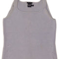 Gap Womens Crop Knit Cami Top UK 8 Small Blue Cotton