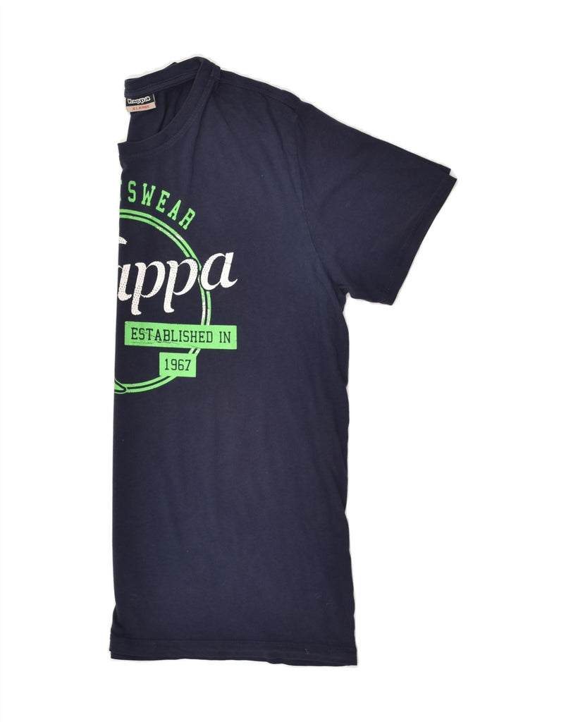 KAPPA Mens Graphic T-Shirt Top XL Navy Blue Cotton | Vintage Kappa | Thrift | Second-Hand Kappa | Used Clothing | Messina Hembry 