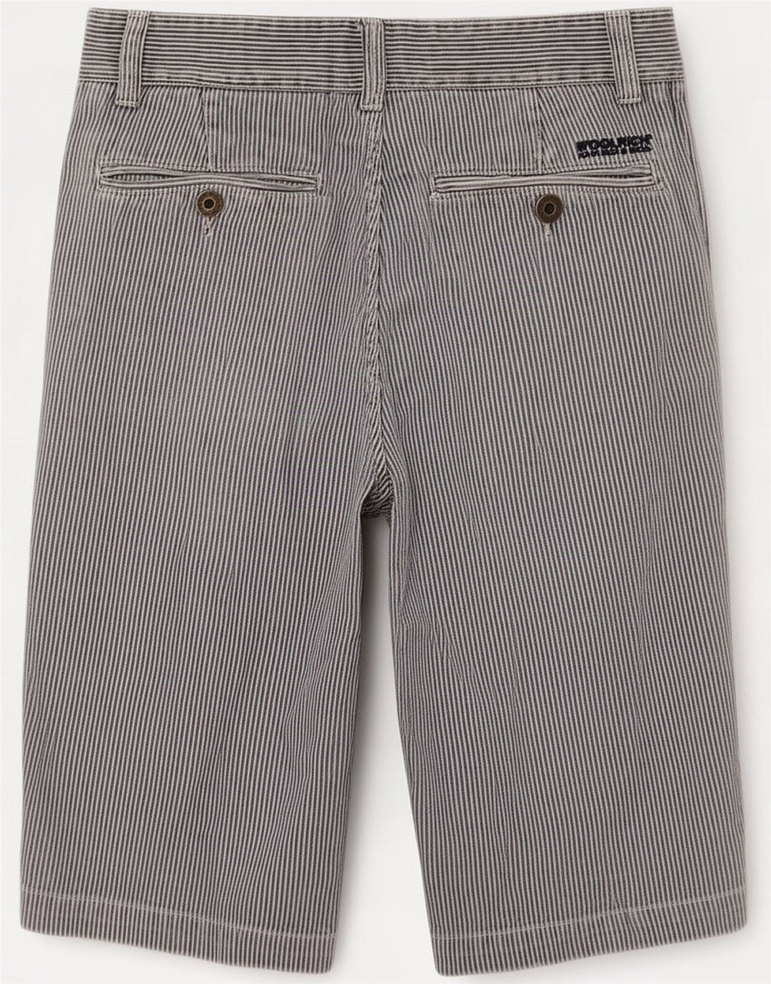 Woolrich Mens Chino Shorts Medium W33 Blue Striped
