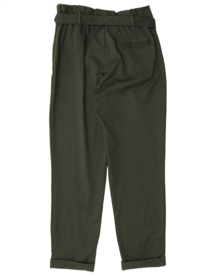 ZARA Womens Pegged Casual Trousers Medium W28 L27 Green Polyester