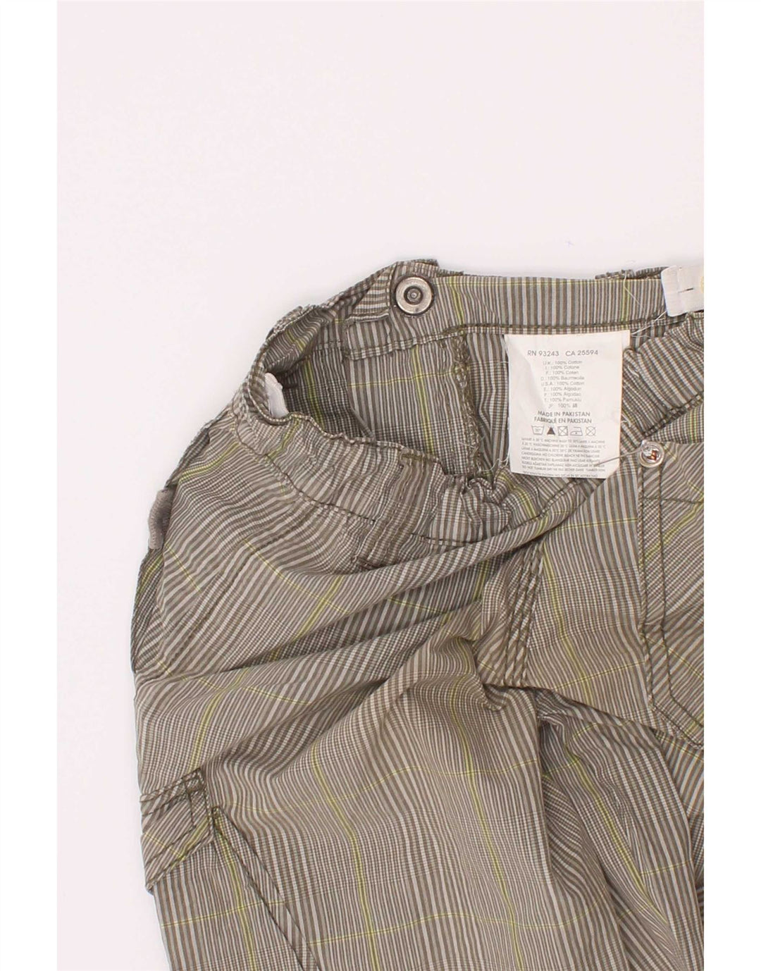Diesel Boys Cargo Shorts 3-4 Years W22 Grey Striped Cotton