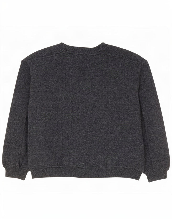 Basic Mens Loose Fit Cardigan Sweater Medium Grey Lambswool