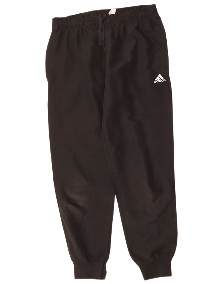 ADIDAS Mens Tracksuit Trousers Joggers Medium  Black Polyester