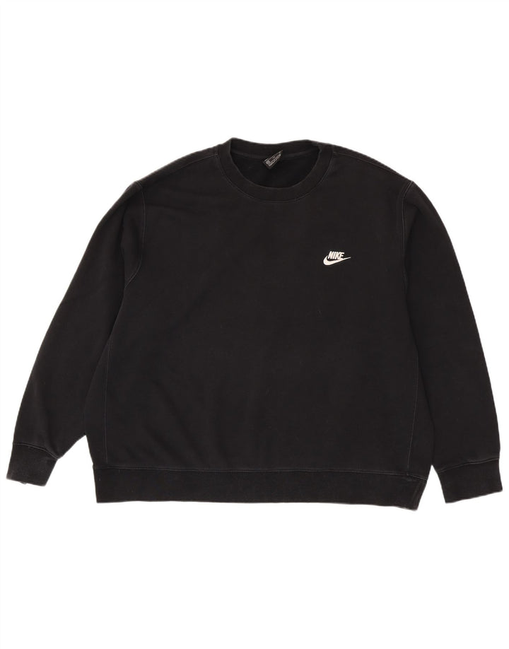 NIKE Mens Sweatshirt Jumper 2XL Black Cotton